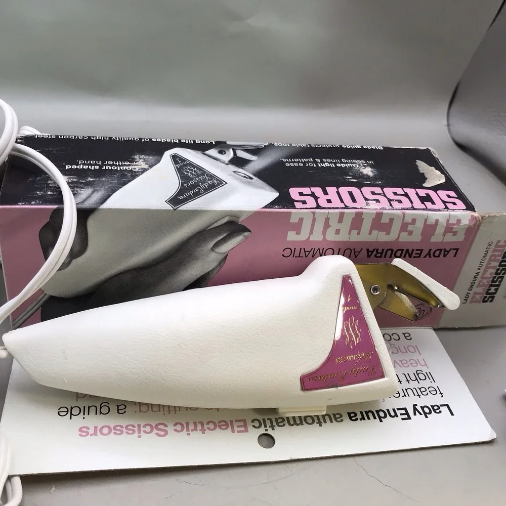 VTG Lady Endura‎ Model 1 Automatic Electric Sewing ScissorS/ Original Box WORKS